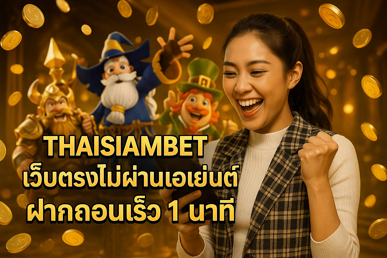 THAISIAMBET เว็บตรงไม่ผ่านเอเย่นต์ ฝากถอนเร็ว 1 นาที
